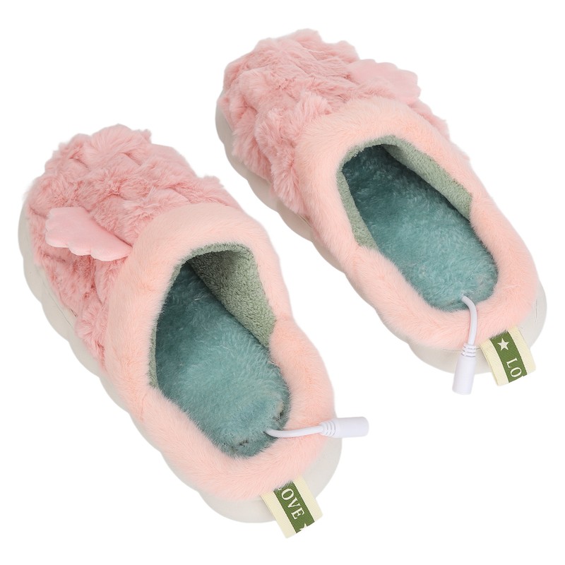 Electric Heated Slipper Soft Comfortable Warm Plush USB Heated Slipper