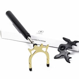 Collapsar Retractable Billiards Pool Cue Stick Bridge with Removable Metal Bridge Head,Billiards Pool Cue Accessory for Pool Table