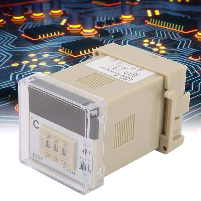 Temperature Controller, E5C4-R Digital Temp Controller Thermostat Switch 0~800℃ with