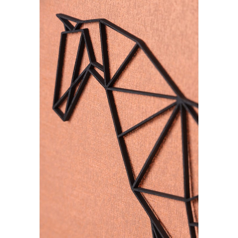 GRAVURZEILE 3D Wooden Origami Decoration - Horse Design - Modern