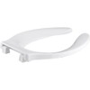 KOHLER K-4731-SC-0 Stronghold Elongated Toilet Seat with Self-Sustaining Check Hinge