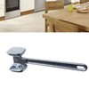 Ice Crushers,Aluminium Alloy Round Silver Meat Hammer Meat Tenderizer Tool