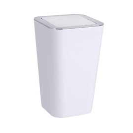 Wenko Candy Swing Cover Bin, ABS/PS, White, 18 x 18 x 28.5 cm