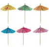 [240 Count] Umbrella Cocktail Drink Picks - Assorted Tropical Colors Party Toothpicks
