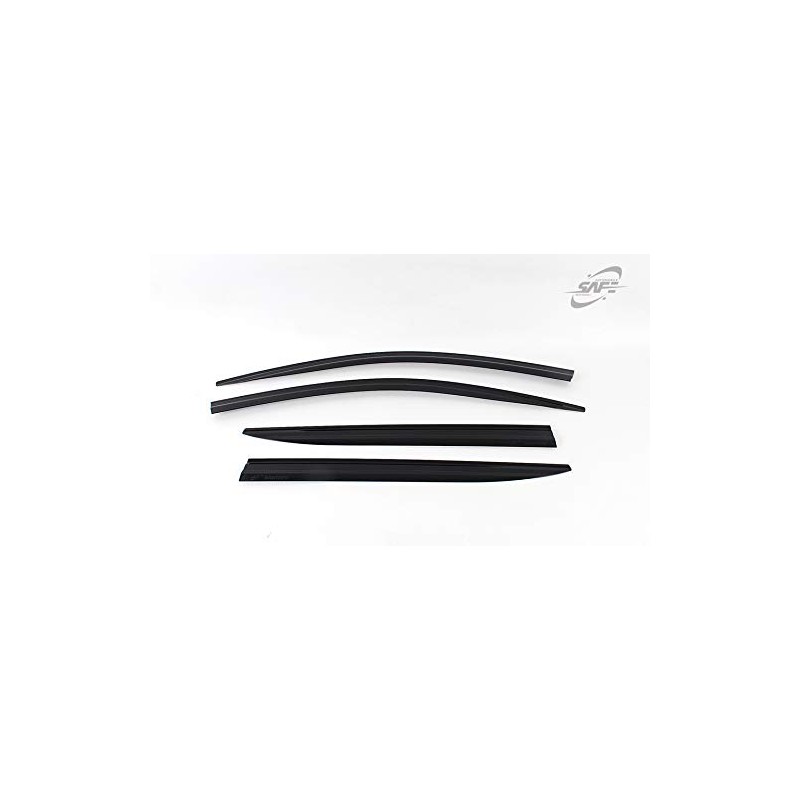Safe Smoke Window Visor Sun Rain Vent Guard 4 Pcs