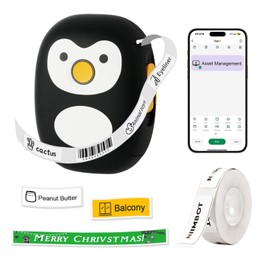 NULLTONEX Mini Label Maker Bluetooth Machine: Wireless Small Label Makers with Tape - Portable Thermal Labeler Works with Tablet Phone - Easy to Use for Office Home Organization