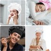 MELTU 1 Pack Hair Bonnet for Sleeping, Satin Bonnet with