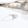 Suiknsn Cross Ring for Women 925 Sterling Silver Mustard Seed