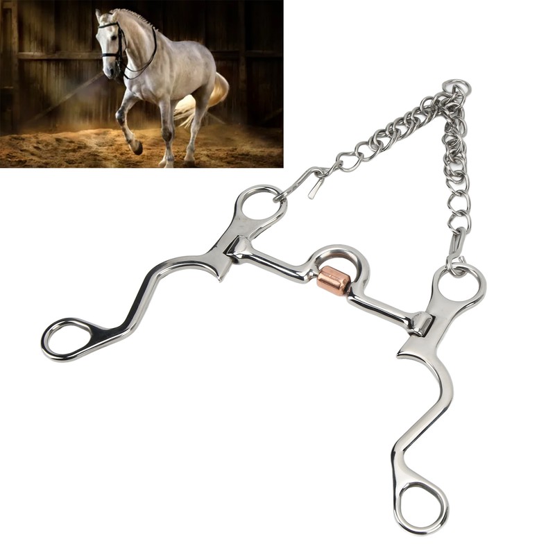 Pelham Bit Strong Fine Workmanship Stainless Steel Horse Bit for