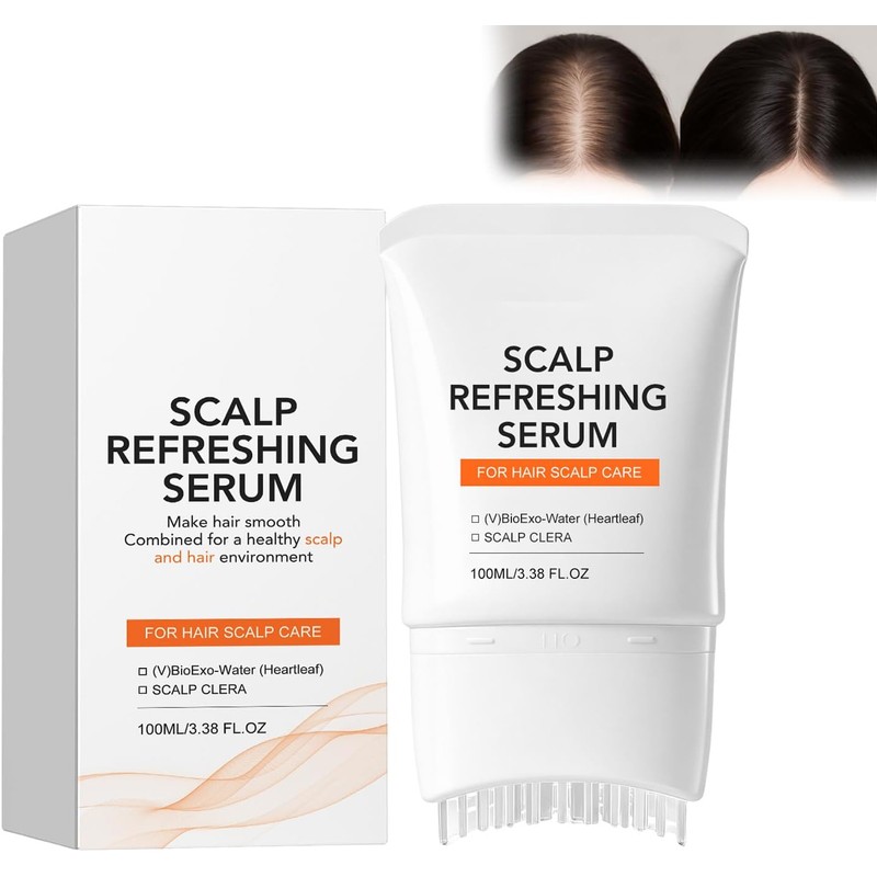 Sérum Congzikji para crecimiento del cabello con cepillo integrado –