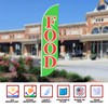 Food Sign feather flag Pole Mount for Outdoor by Mavis