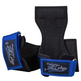 [Supervised by Power Tube Wushy] Power Grip - For Deadlifts (Blue, M Wrist Circumference: 5.9 - 7.1 inches (15 - 18 cm) (Recommended))