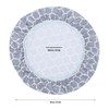 Round Table Protector Wipeable Circle Tablecloth Elastic Edged Fitted Table