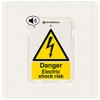 Electric Shock Risk - Talking Safety Sign - 225x336mm - 1mm Rigid Plastic