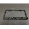 License Plate Frame Shop 1x *BlackAMG* 3D Emblem BLACK Stainless