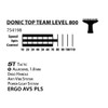 Donic-Schildkröt Top Team 800 Table Tennis Bat, AVS & PLS