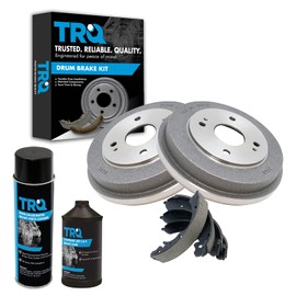 TRQ Rear Brake Shoe & Drum Kit Compatible with 1990-2002 Honda Accord