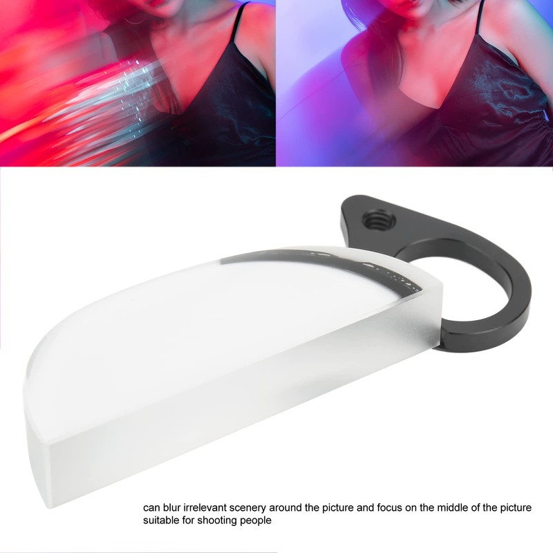 80 mm Camera Lens Prism, Crescent Moon Optical Glass Prism