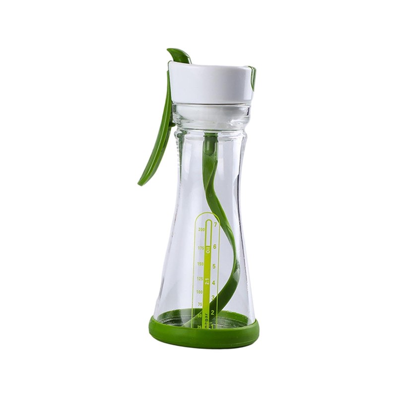 Qianly Manual Stirring Bottle Salad Dressing Shaker Bottle Dishwasher Safe