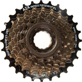 ZUKAK Bike Freewheel, 8-Speed Bicycle Cassette 13-28T Gears Sprocket for Teeth Sprocket for Mountain Bikes Road Bikes Folding Bikes MTB Bicycle Part Brown