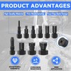 YZDKSMG 12 PCS Motorcycle Blind Hole Collet Bearing Puller Tool