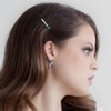 Allereyae Rhinestone Wedding Hair Pins Barrette Crystal Hair Barrette Clip