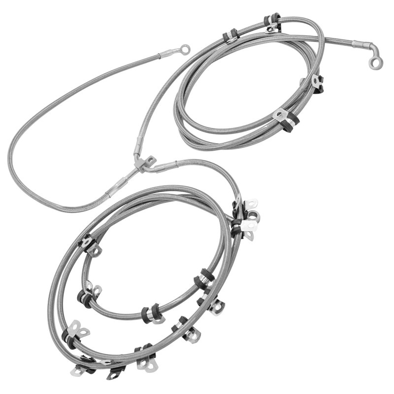 Caltric Rear Brake Hose Line For Can Am Maverick Turbo