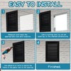 Gisafai 2 Pcs 12" x 18" Gable Vent Aluminum Alloy