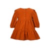 Bonnie Jean Girl's Thanksgiving Dress - Orange Corduroy Dress for