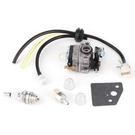 Carburetor Kit, Carburetor Carb Fuel Line Kit Fit for Honda GX31 GX22 FG100 Little Wonder Mantis Tiller 16100ZM580