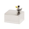 EDZARD Decorative Music Box Duck Silver-Plated and Tarnish-Resistant Approx. 5
