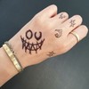 Fashion Finger Tattoo Sticker Henna Point Mini - Flame Heart / 패션 손가락 타투 스티커 헤나 포인트 미니 - 불꽃하트