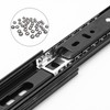 Biugaaufai 6 Pairs 14 Inch Black Full Extension Drawer Slides,