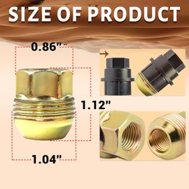 M14x1.5 Studs 8 Lug Nuts Replacement for Sliverado Sierra 2500HD/ 3500HD Yukon Avalanche Suburban Express 2500/ C2500/ K2500 Escalade Traverse Yukon 14mmx1.5 OEM Factory Wheel Lug, Set of 32