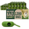Reli. Biodegradable Dog Poop Bags w/Holder (1200 Count - 80