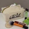 'Sphynx Cat Sleeping' Canvas Wash Bag/Makeup Case (CS00043229)
