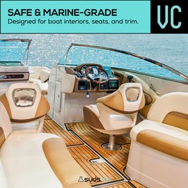 Suds Lab Marine VC Vinyl & Rubber Cleaner for Boats, Plastic, Leather, Rubber, Removes Grime & Stains, 32 oz.