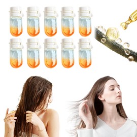 Generic Perfume Hair Oil 2-in-1 - Avocado Camellia Nourishment for Frizzy, 10 PCS Women's Perfume for Dry, Damaged Hair Smooths Hair with Long Lasting Staying Scent (10 PCS, Oriental Orange Scent)