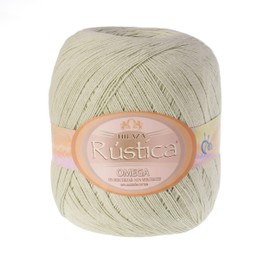 RUSTICA [150grs] by Omega - Fine 100% Non-Mercerized Cotton Thread for Crochet and Knitting - Color 81-Pistachio