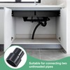 M METERXITY 2-Pack UPVC Reducer Pipe Fitting, DN25x20 Reducing Coupling