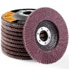 10Pcs 4.5 Inch Round Flap Disc 4-1/2" 80 Grit Angle