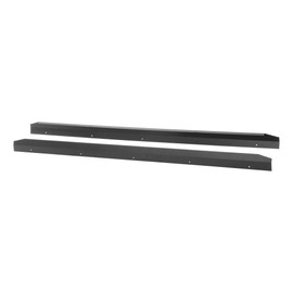 LUVERNE 410088 Grip Step Black Aluminum Running Board Backsplashes 85-Inch