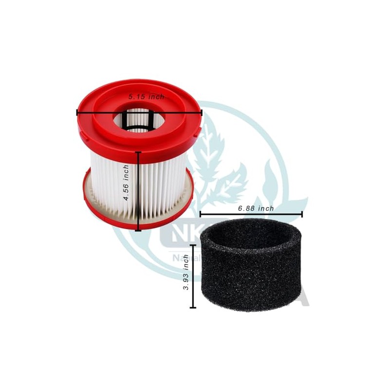 1 Pack 49-90-1900 HEPA Filter Replacement for Milwaukee M18 0780-20/0880-20