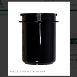 Lancer Soda Valve, Flow Nozzle Outer MULTIFLAVOR FS # 05-1855/01
