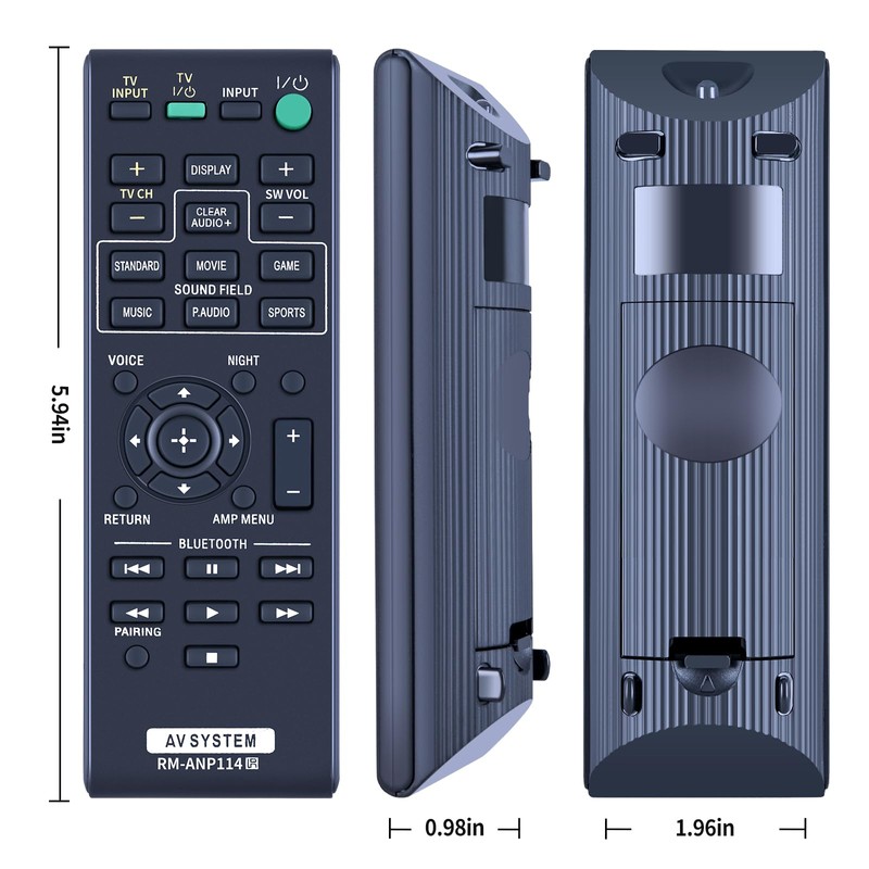 RM-ANP114 Remote Control Replacement Compatible for Sony Sound Bar HT-CT770