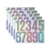 3 Inch Reflective Number Sticker for House Number, Mailbox, Signs