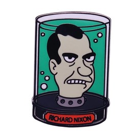 Futurama Richard Nixon President Head in Jar 1.1" Lapel Enamel Pin, 1.1 Inches, Enamel, enamel