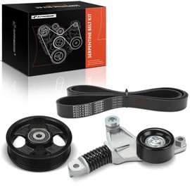 A-Premium Engine Serpentine Belt Drive Kit Compatible with Toyota & Scion Cars - RAV4 2006-2008, Corolla 2009-2012, Matrix 2009-2013, xB 2012-2015 - 2.4L