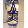 Dallas Cowboys inspired Wine Bottle Lamp Stained Glass look Lighted