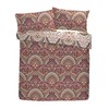 Dreams & Drapes - Maroon Jacobean Duvet Cover - Single
